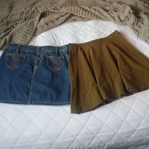 CUTE Skirt Bundle! Denim Mini and Skater Skirts